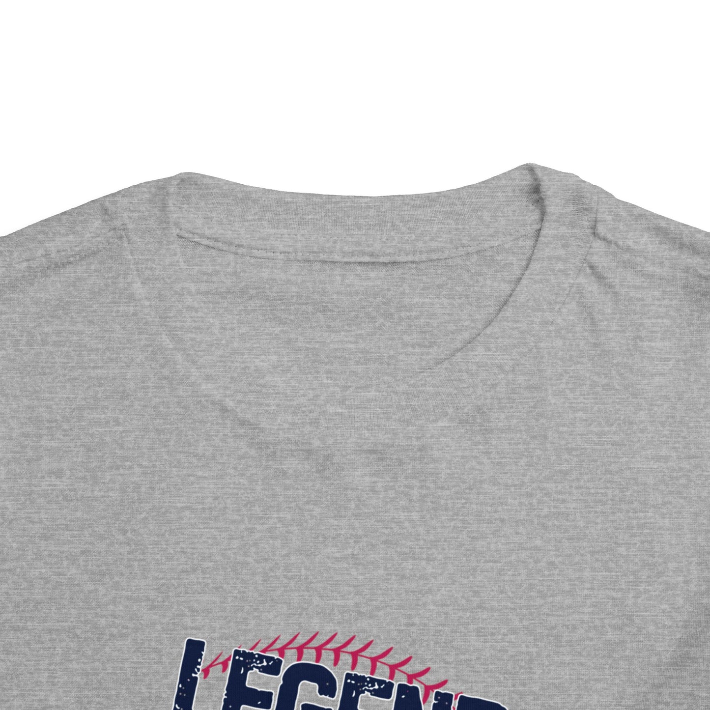 Toddler Tee "Legends Never Die" Vintage Baseball Photo