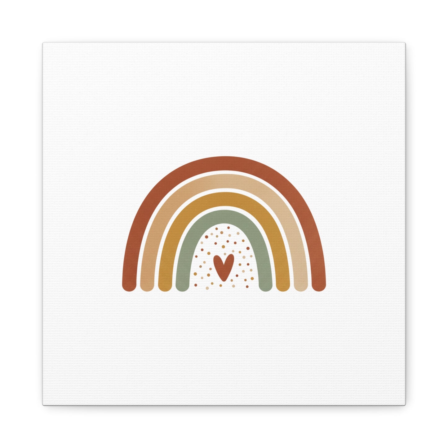 Neutral Rainbow Canvas, Boho Muted Rainbow Nursery Wall Art | Desert Arc Print