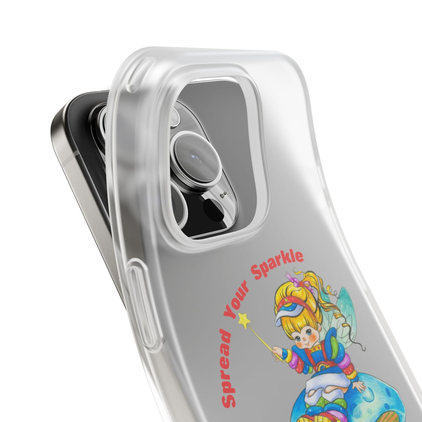 Rainbow Brite Phone Case — "Spread Your Sparkle Wherever You Go" iPhone Flexi Case