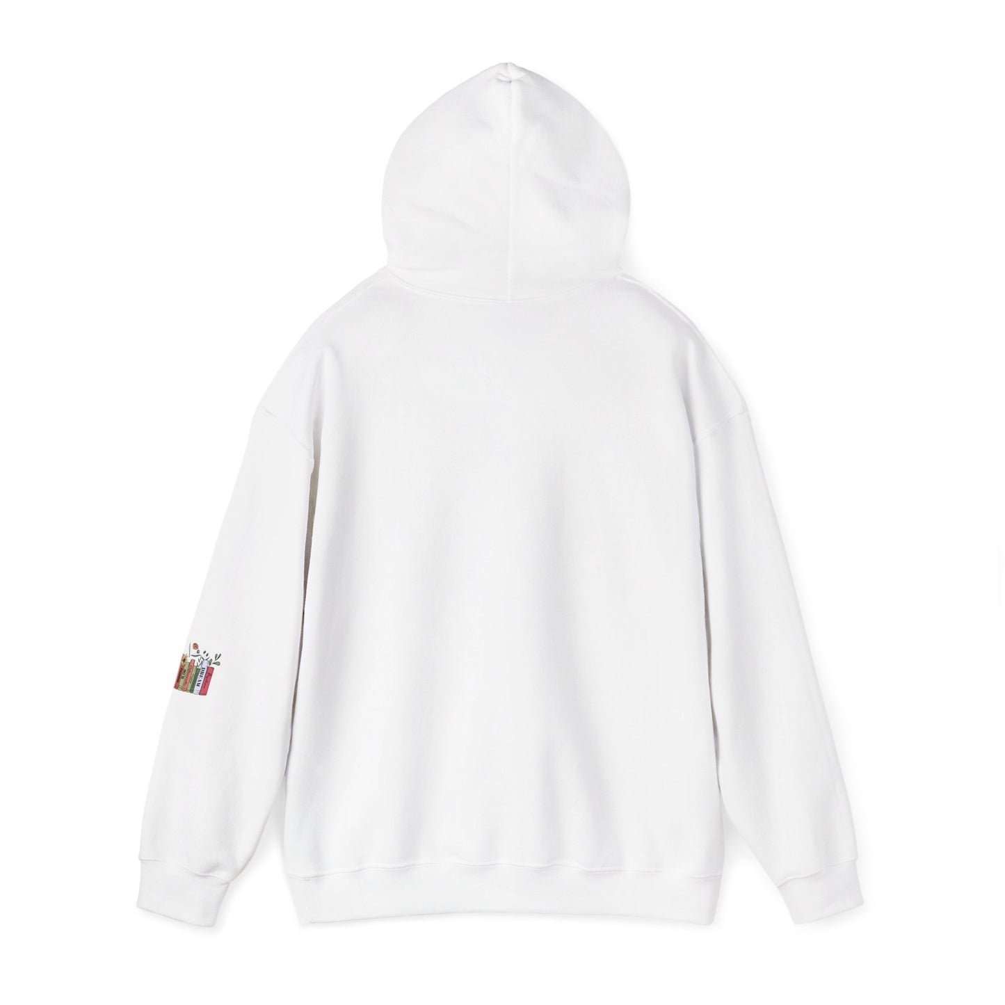 Booktivist Hoodie — "Booktovvert" Literary Quote Pullover for Book Lovers with sleeve design