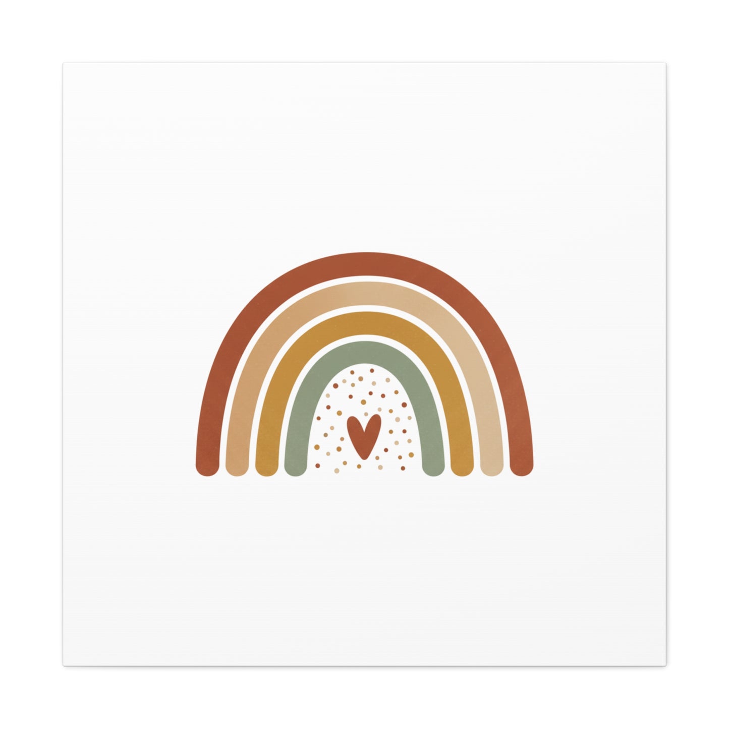 Neutral Rainbow Canvas, Boho Muted Rainbow Nursery Wall Art | Desert Arc Print