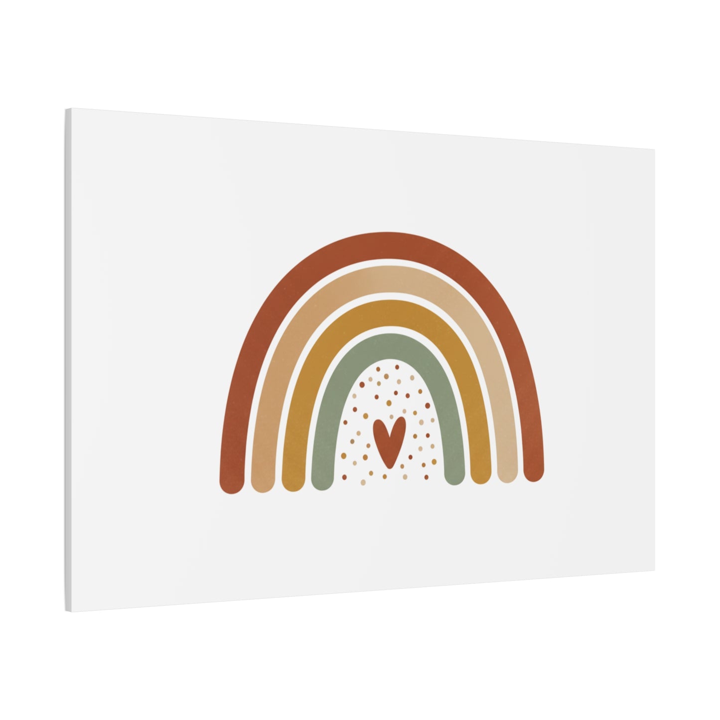 Neutral Rainbow Canvas, Boho Muted Rainbow Nursery Wall Art | Desert Arc Print