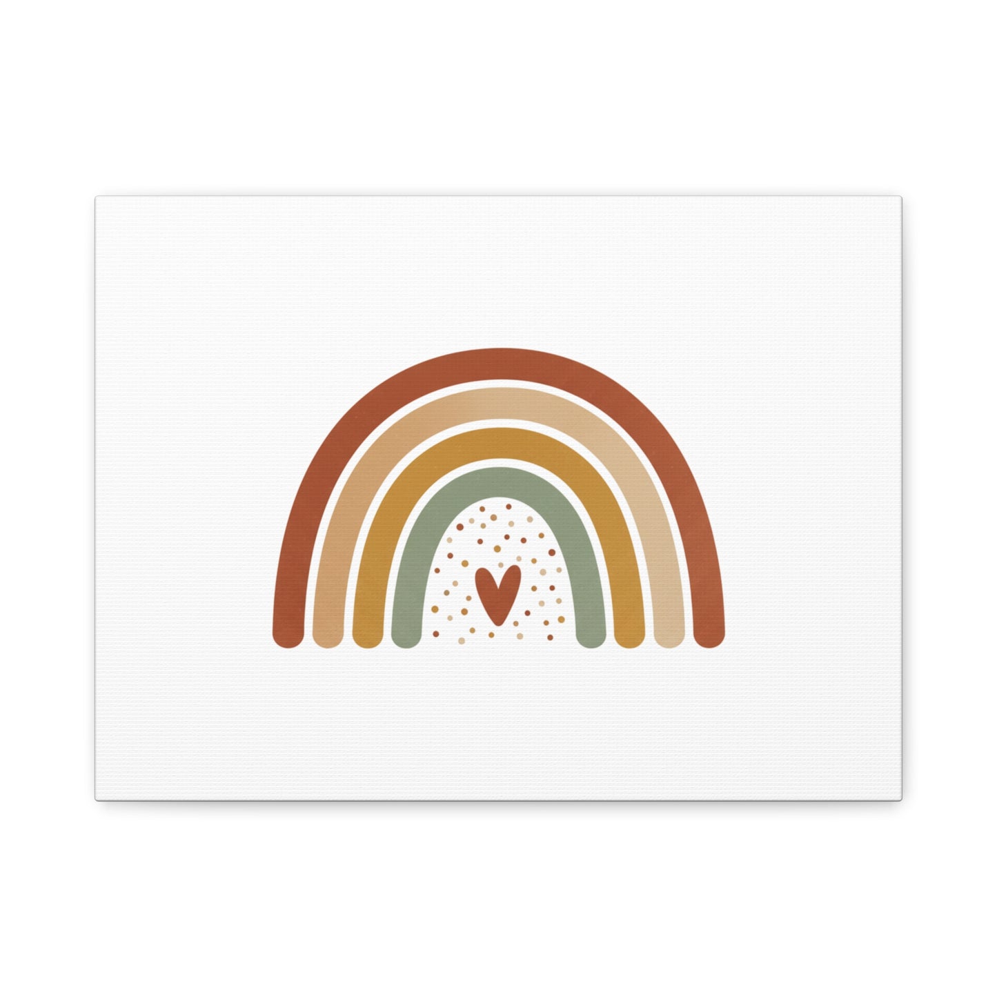 Neutral Rainbow Canvas, Boho Muted Rainbow Nursery Wall Art | Desert Arc Print