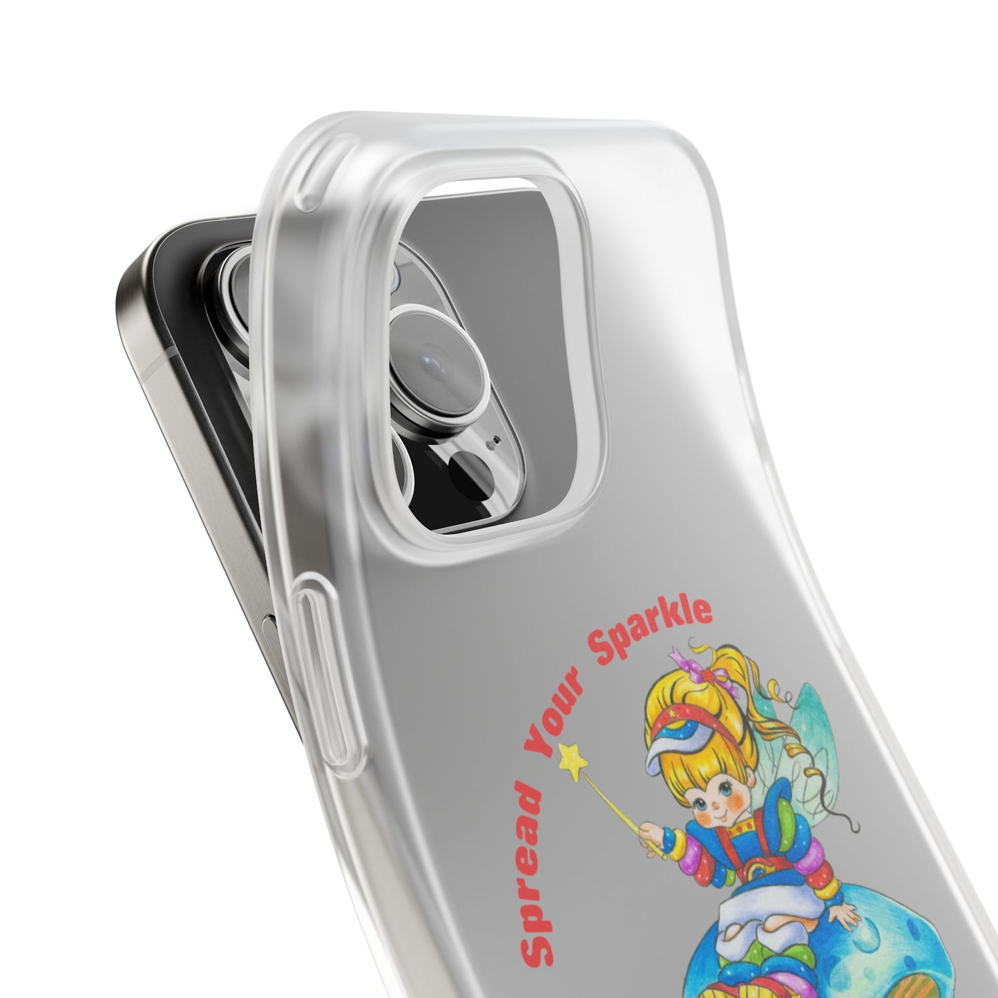 Rainbow Brite Phone Case — "Spread Your Sparkle Wherever You Go" iPhone Flexi Case