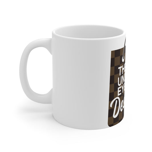 11oz Coffee Mug — "The Bags Under My Eyes Are Designer" Fashion Humor Gift