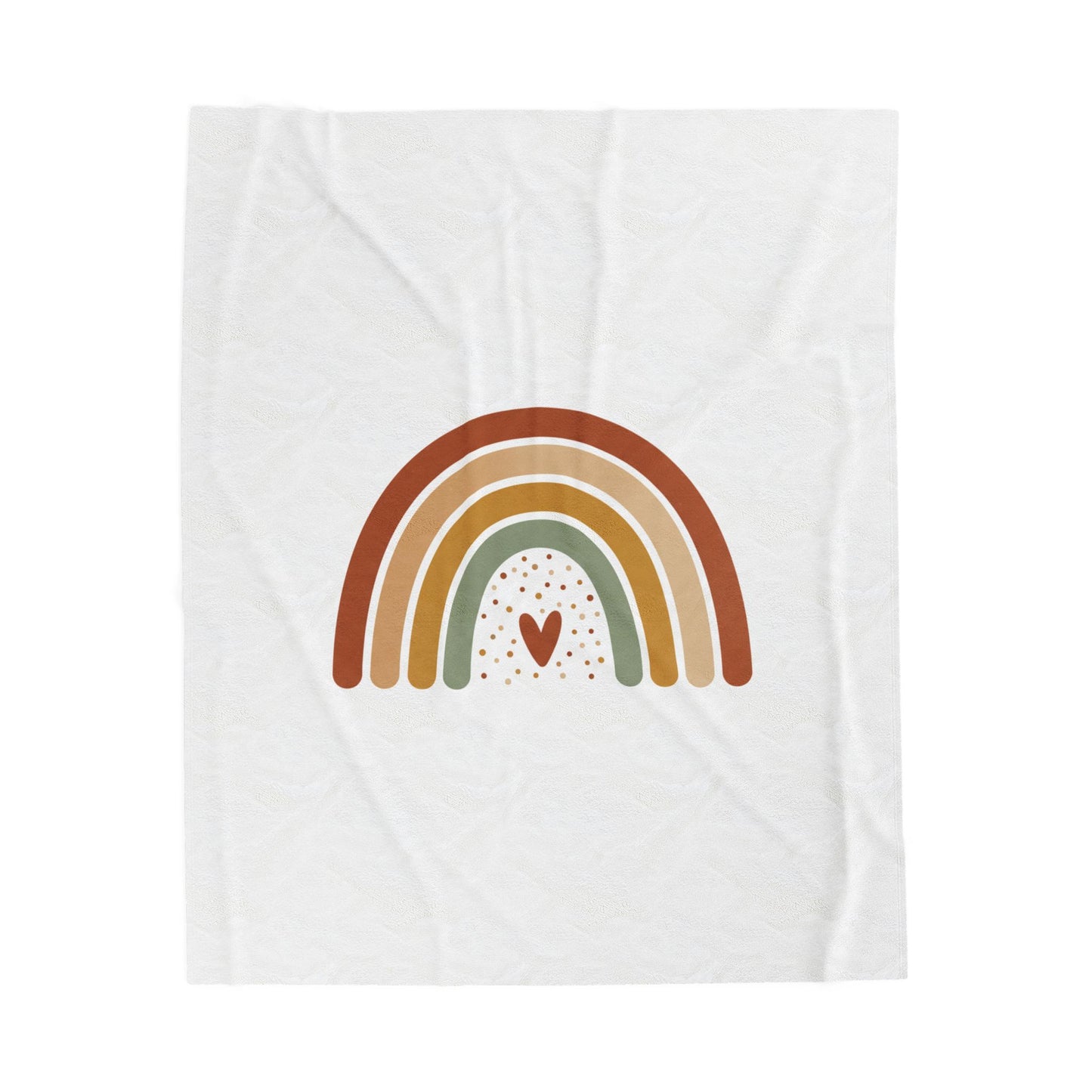 Neutral Rainbow Terracotta Arc Blanket | Boho Nursery Muted Rainbow