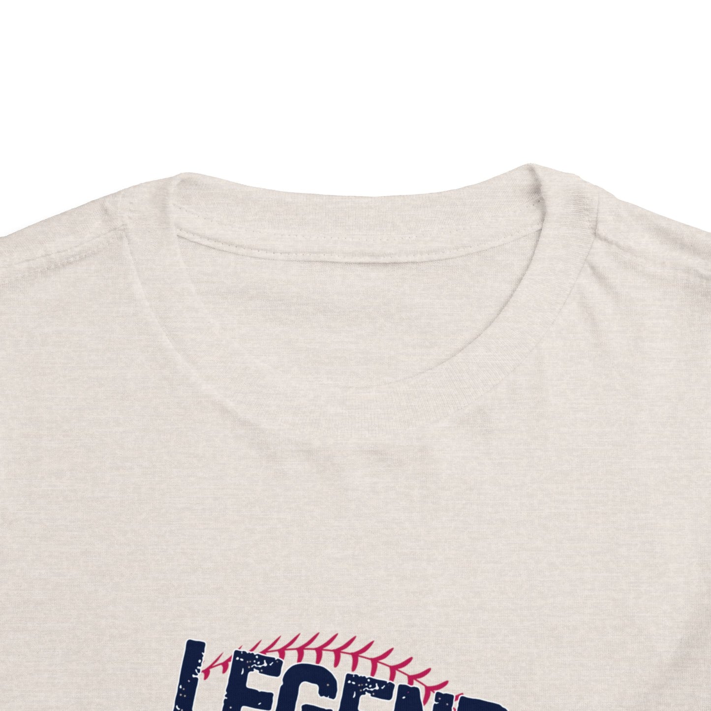 Toddler Tee "Legends Never Die" Vintage Baseball Photo