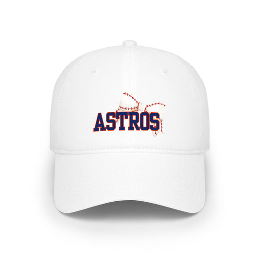 Astros Baseball Cap – Embroidered Team Logo Low Profile Hat
