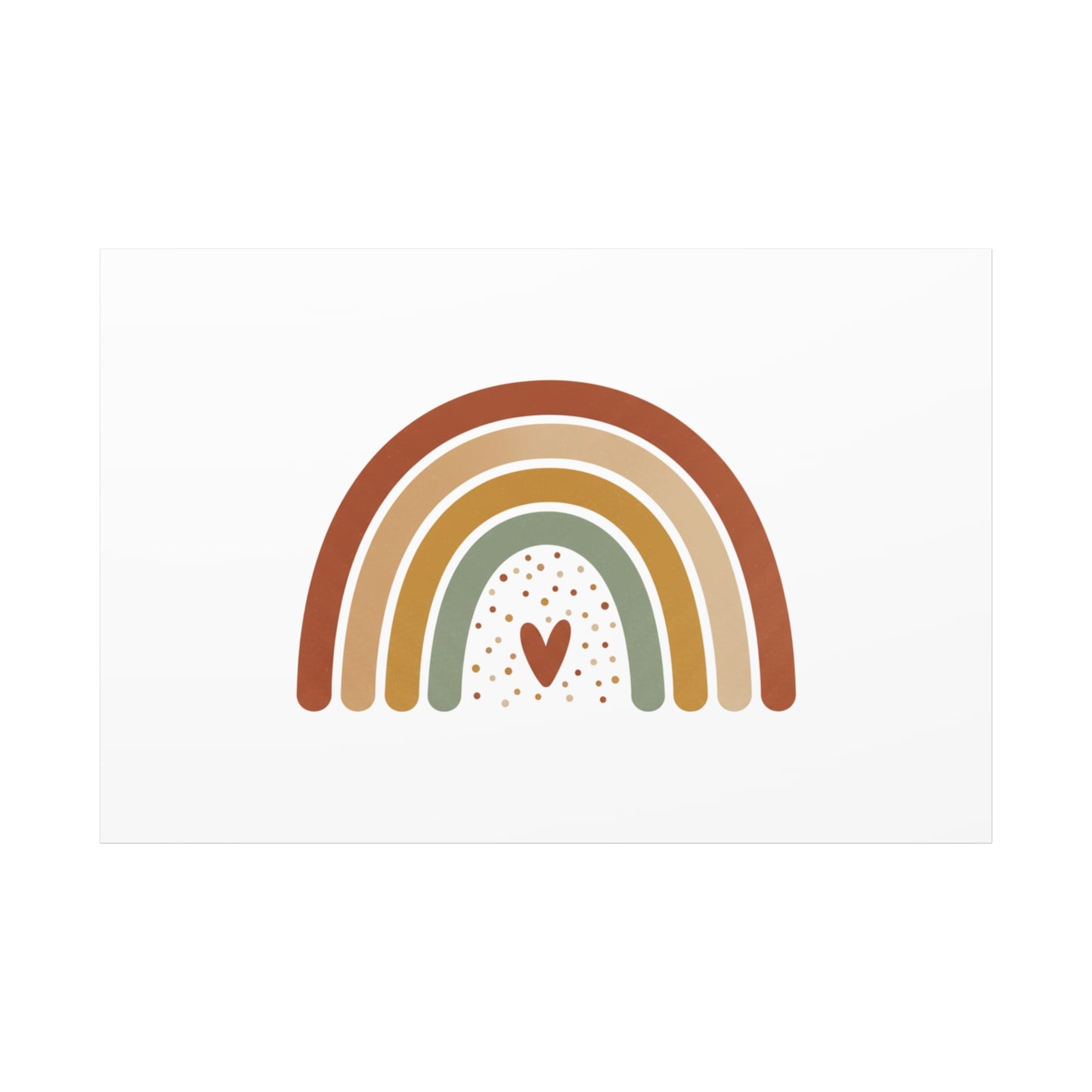 Neutral Rainbow Canvas, Boho Muted Rainbow Nursery Wall Art | Desert Arc Print