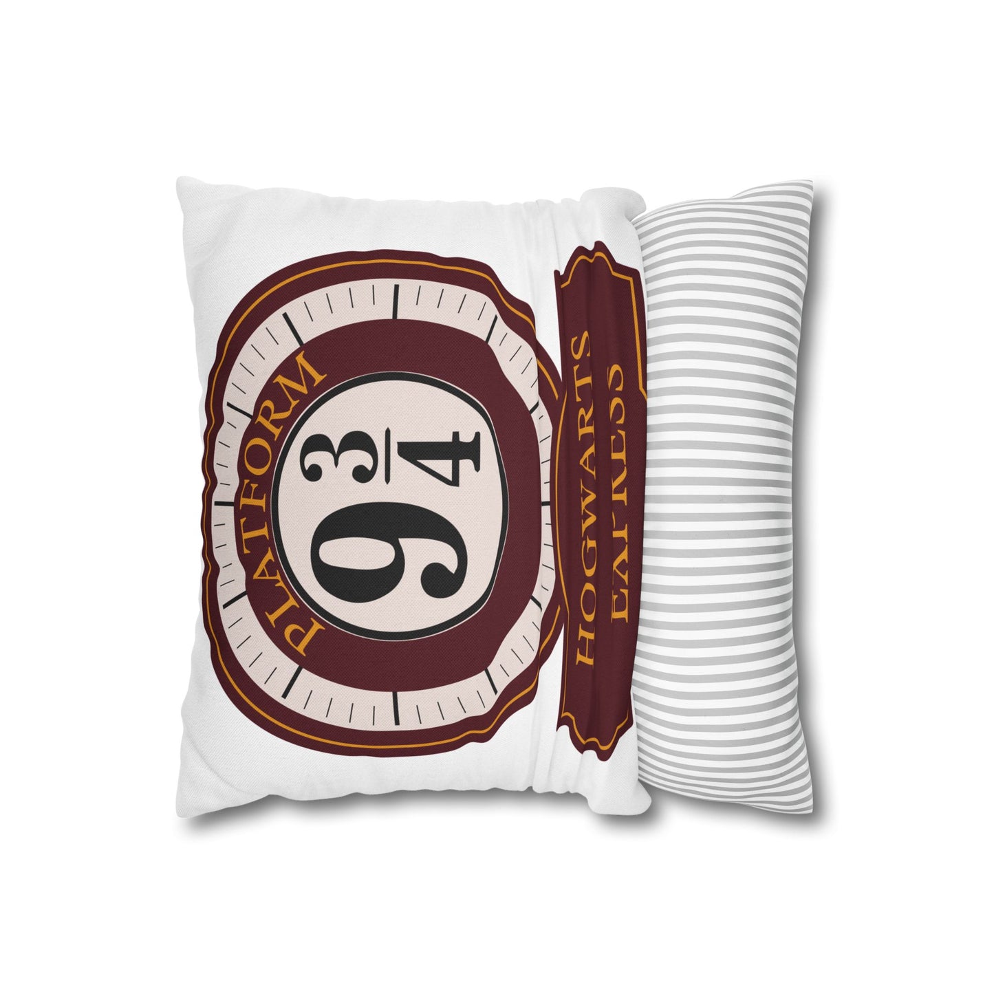 Platform 9 3/4 Hogwarts Express Decorative Pillowcase – Wizardry Train Cushion Cover