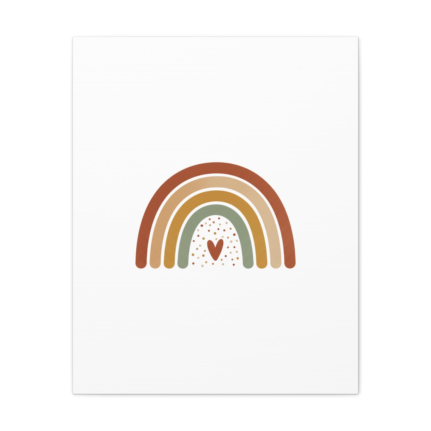 Neutral Rainbow Canvas, Boho Muted Rainbow Nursery Wall Art | Desert Arc Print