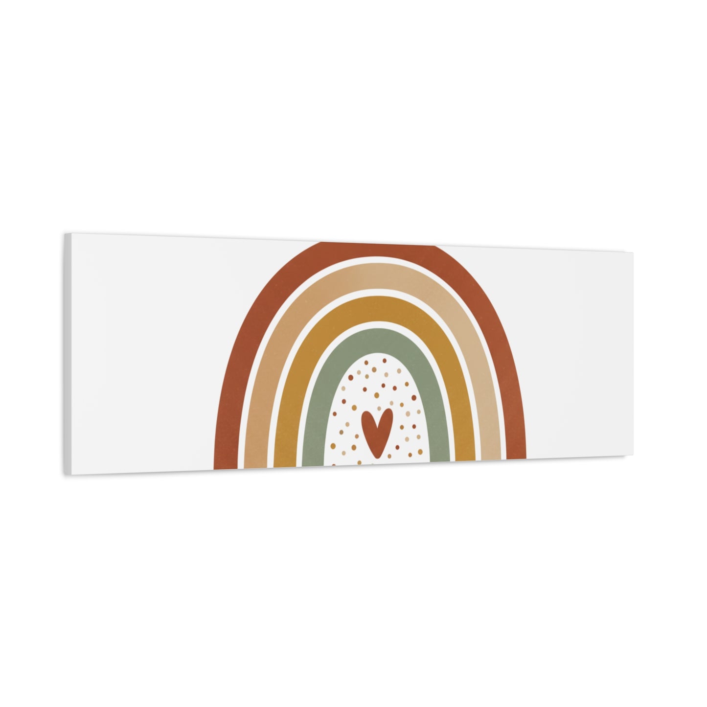 Neutral Rainbow Canvas, Boho Muted Rainbow Nursery Wall Art | Desert Arc Print