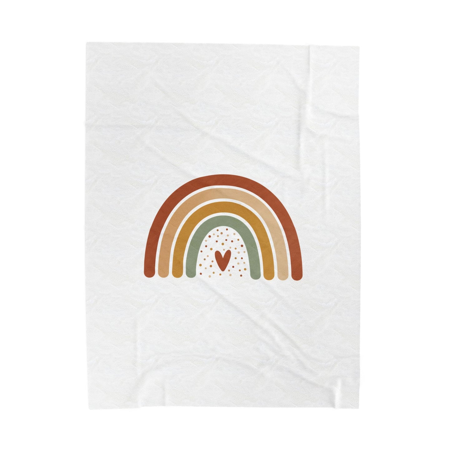 Neutral Rainbow Terracotta Arc Blanket | Boho Nursery Muted Rainbow
