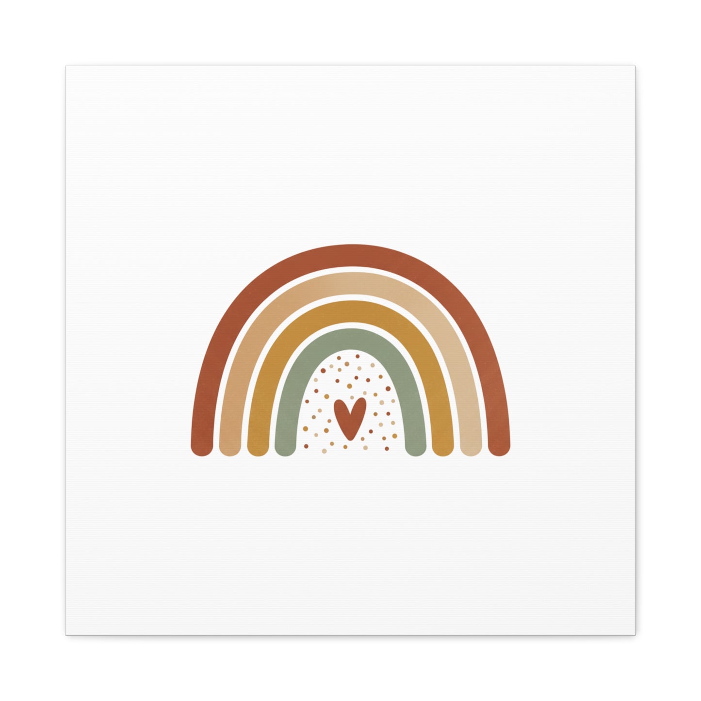 Neutral Rainbow Canvas, Boho Muted Rainbow Nursery Wall Art | Desert Arc Print