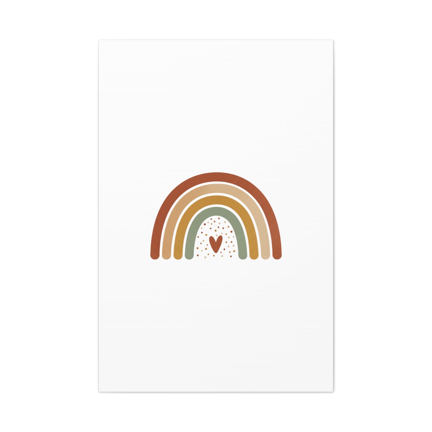 Neutral Rainbow Canvas, Boho Muted Rainbow Nursery Wall Art | Desert Arc Print
