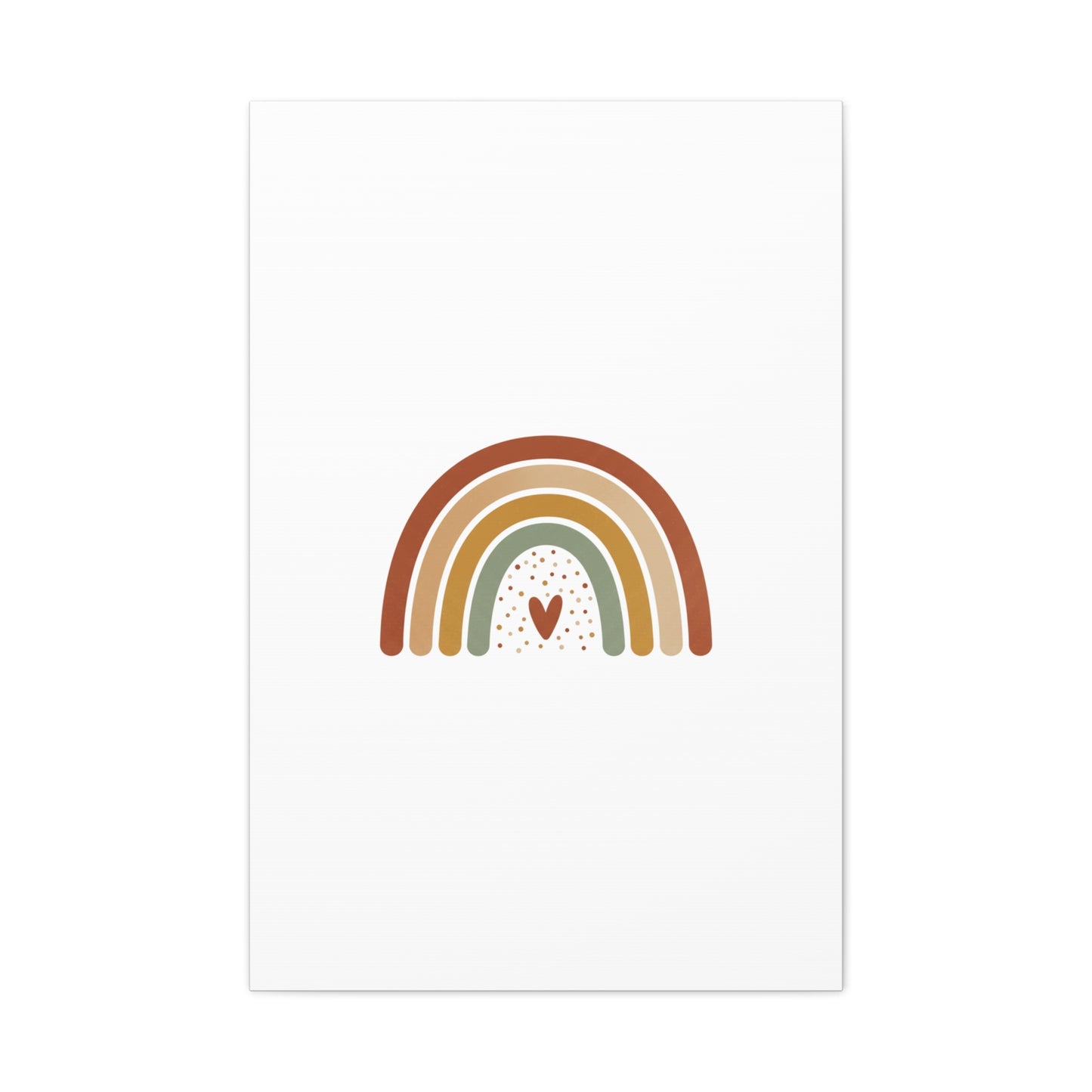 Neutral Rainbow Canvas, Boho Muted Rainbow Nursery Wall Art | Desert Arc Print