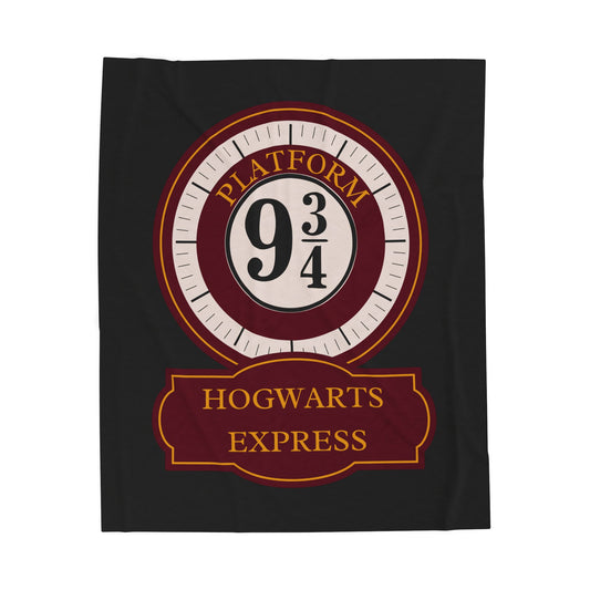 Hogwarts Express Platform 9 Velveteen Plush Blanket