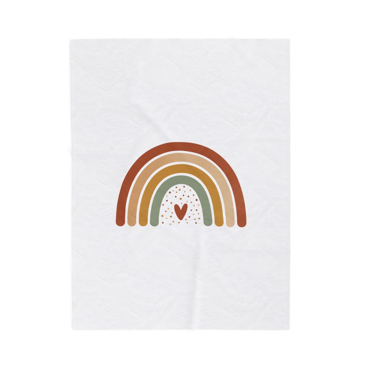 Neutral Rainbow Terracotta Arc Blanket | Boho Nursery Muted Rainbow