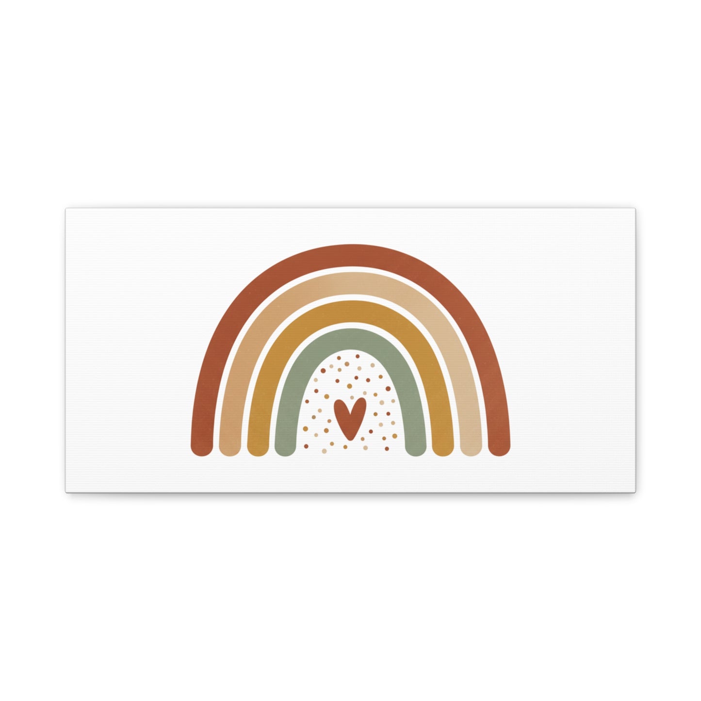 Neutral Rainbow Canvas, Boho Muted Rainbow Nursery Wall Art | Desert Arc Print
