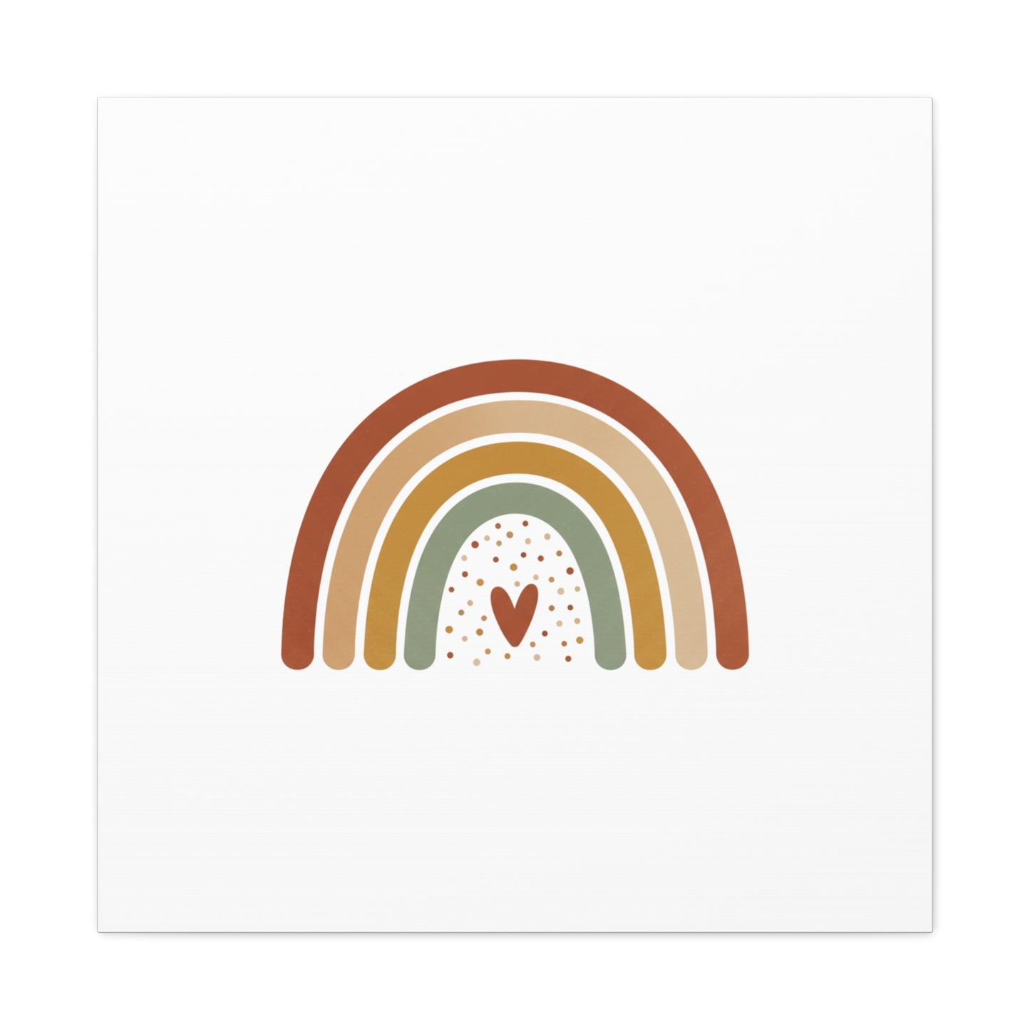 Neutral Rainbow Canvas, Boho Muted Rainbow Nursery Wall Art | Desert Arc Print
