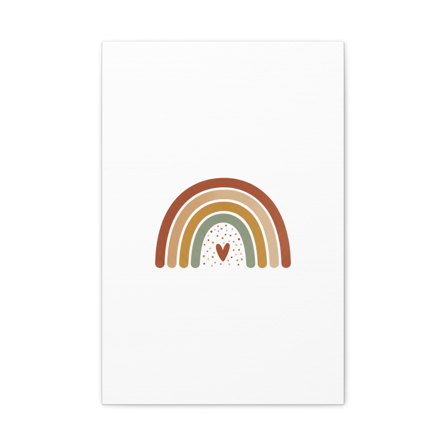 Neutral Rainbow Canvas, Boho Muted Rainbow Nursery Wall Art | Desert Arc Print