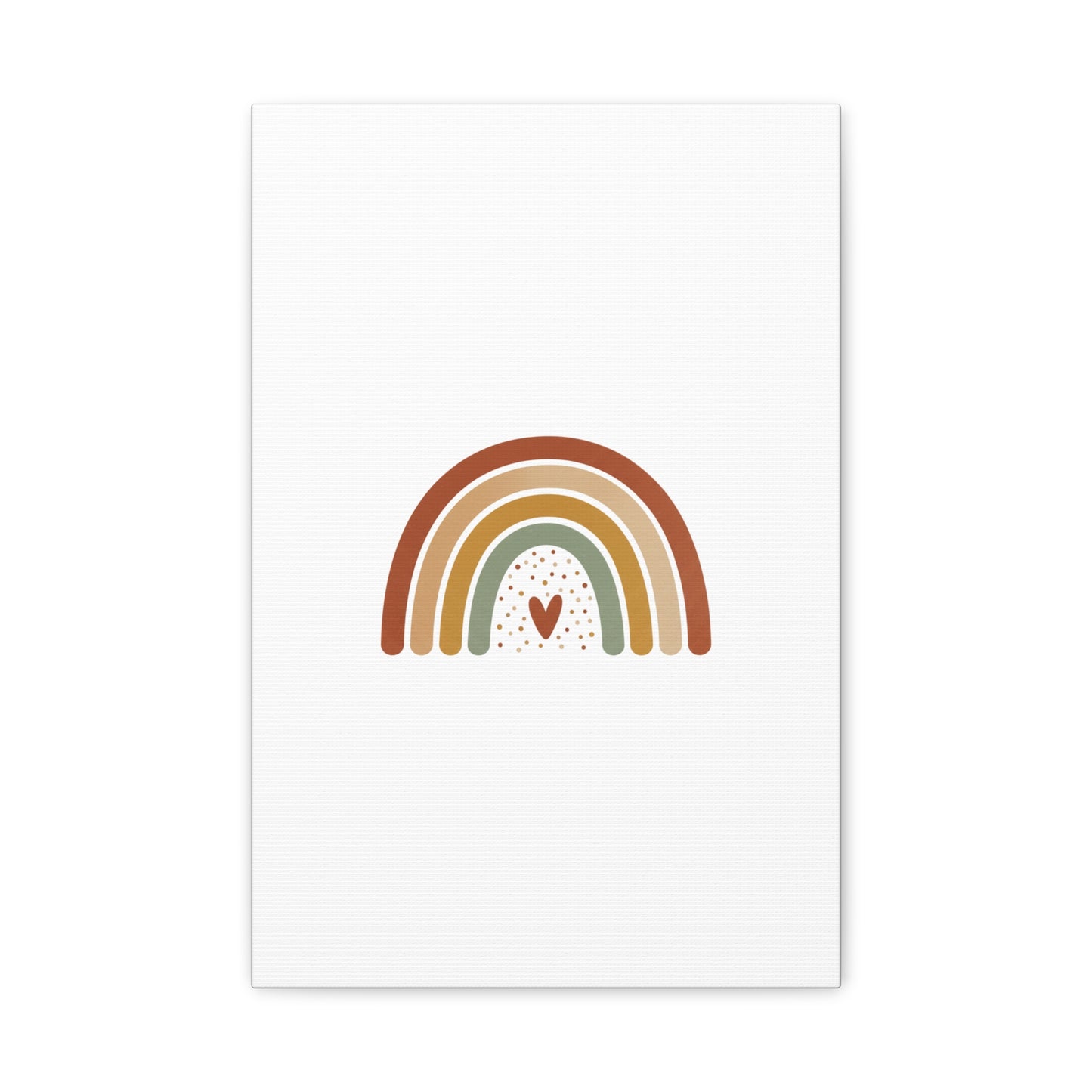 Neutral Rainbow Canvas, Boho Muted Rainbow Nursery Wall Art | Desert Arc Print