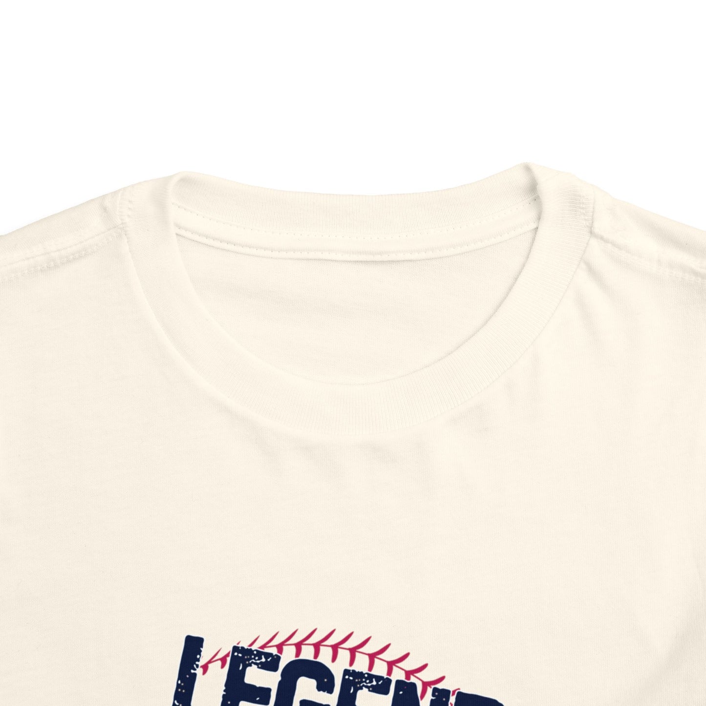Toddler Tee "Legends Never Die" Vintage Baseball Photo
