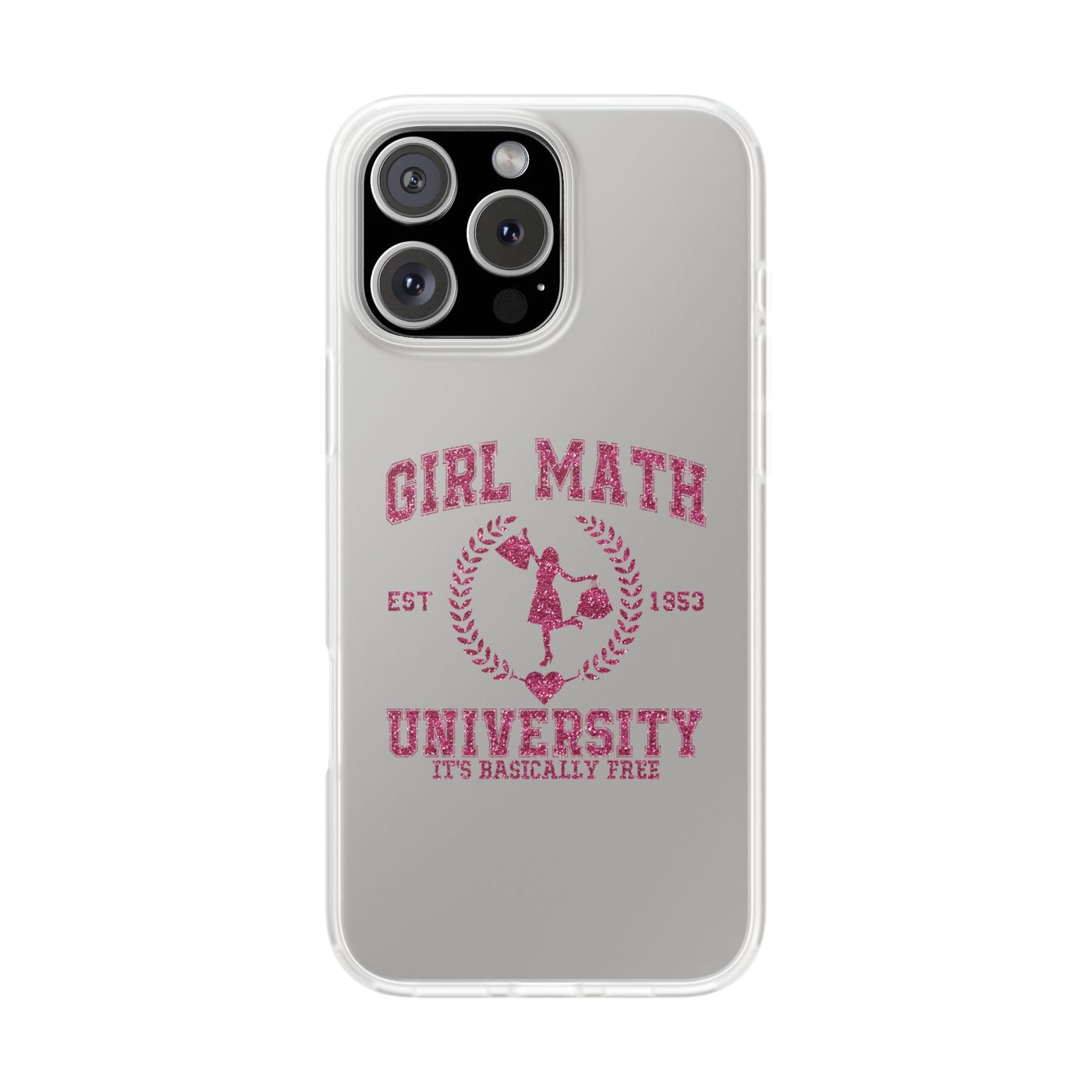 Girl Math University Phone Case – Funny Feminist iPhone Cover ("Girl Math")