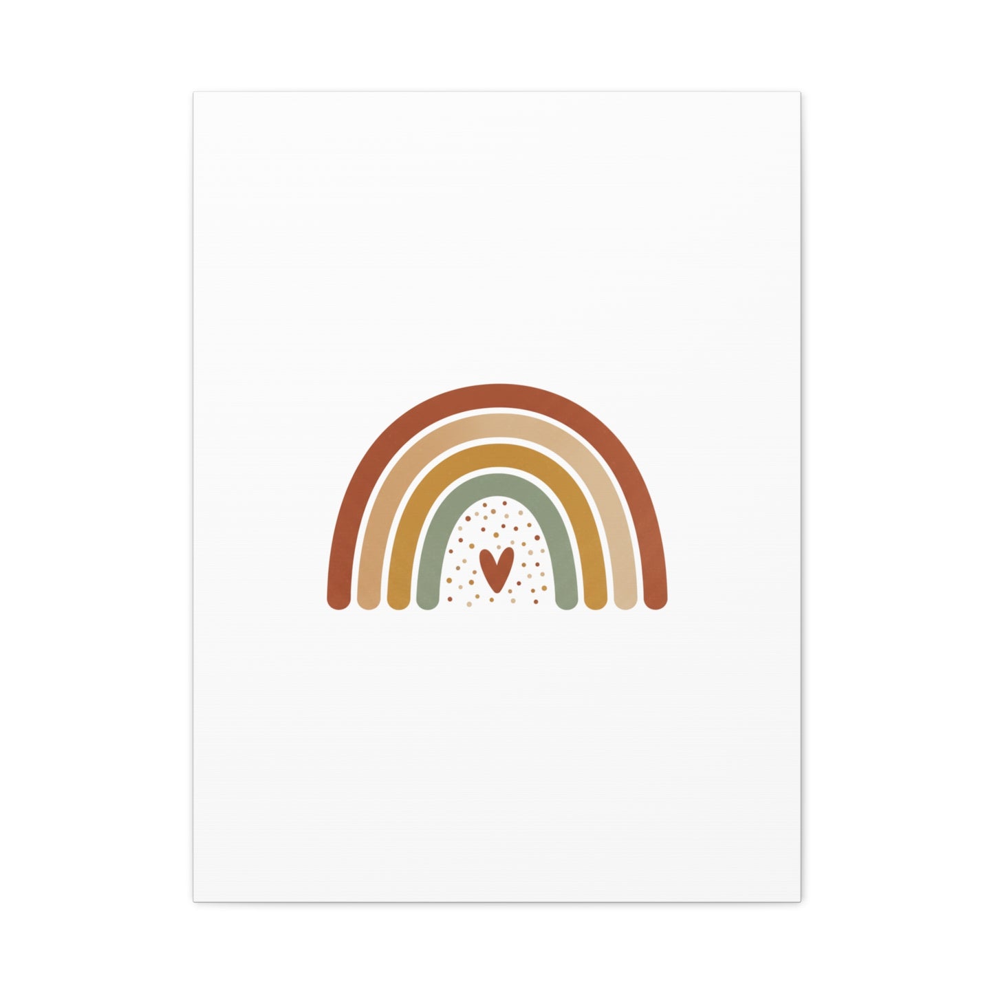 Neutral Rainbow Canvas, Boho Muted Rainbow Nursery Wall Art | Desert Arc Print