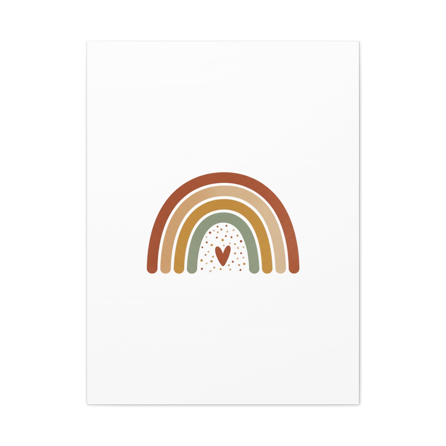 Neutral Rainbow Canvas, Boho Muted Rainbow Nursery Wall Art | Desert Arc Print