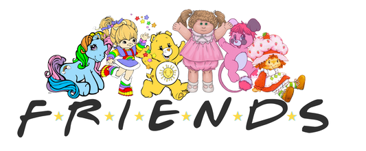 80's Toys FRIENDS Digital Download PNG Design